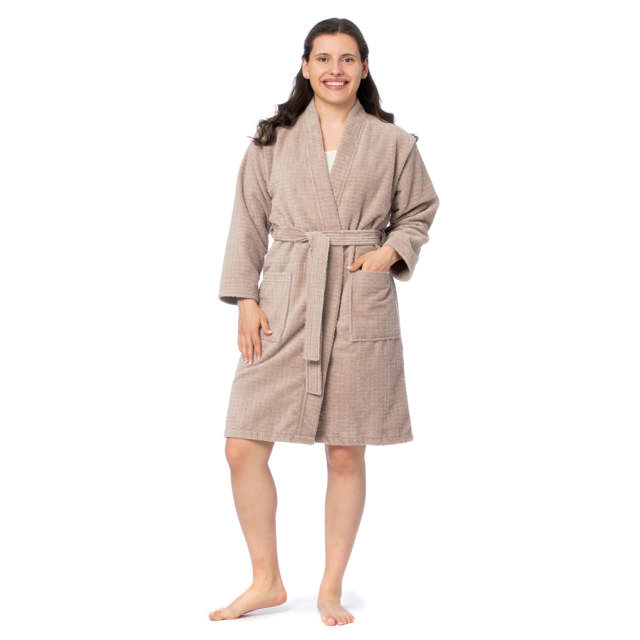 Holte morgonrock Frotté Beige