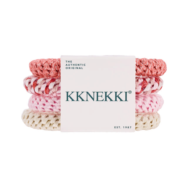 Hårsnodd 4-Pack Bundle 62 Pink One size