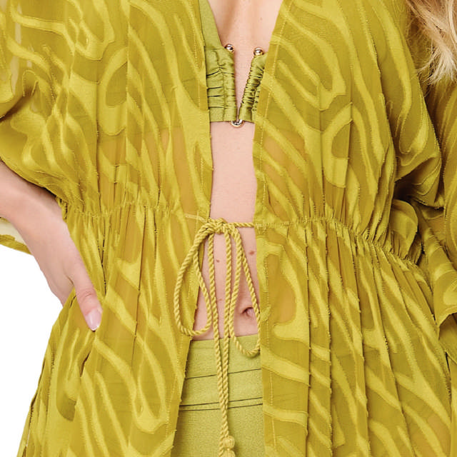 Long Kimono Moss Green