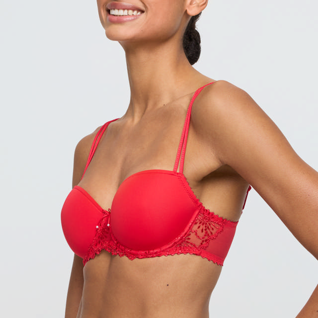 Jane Padded Bra Balcony True Red