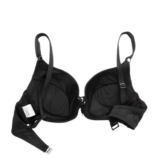 Lydia Solid Bikinitop Push-up Black