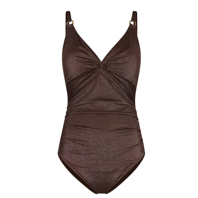 Baddräkt Utan Bygel Shiny Dark Brown