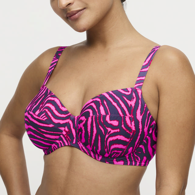 Malabo Bikini bh Helkupa Hot Pink Zebra