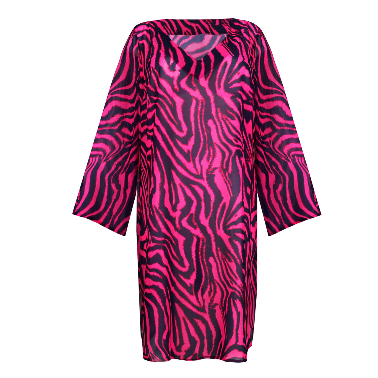 Malabo Kaftan Hot Pink Zebra