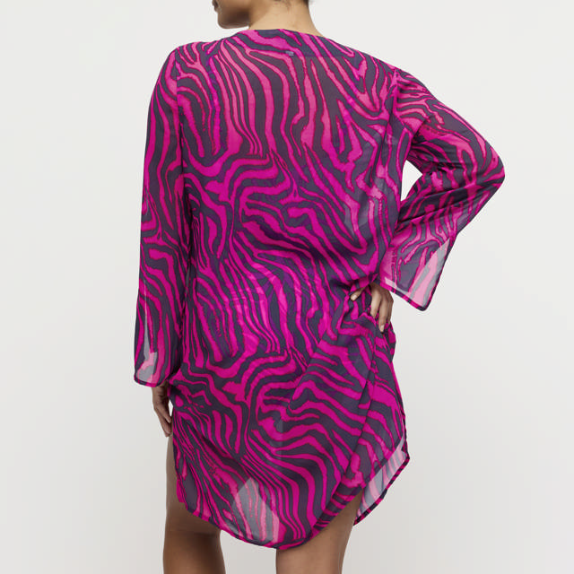 Malabo Kaftan Hot Pink Zebra