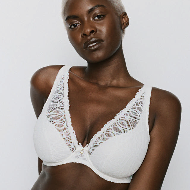 Salerno Half Padded Plunge Bh Natural