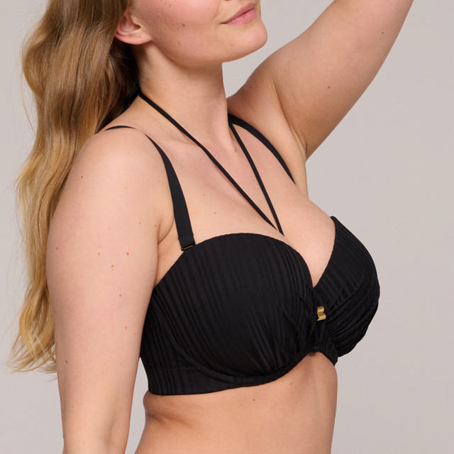 Kiruna Bikini Bh Axelbandslös Black