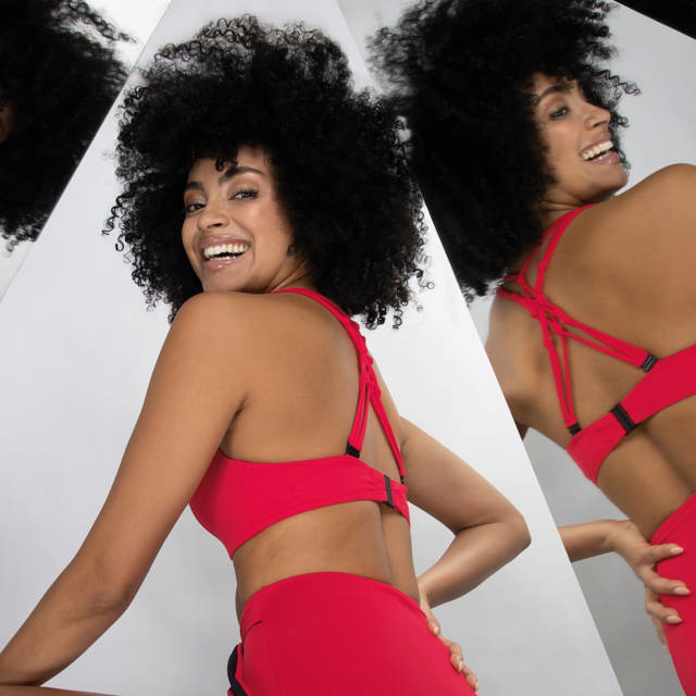 Color up your life bikinitopp Vadderad Red