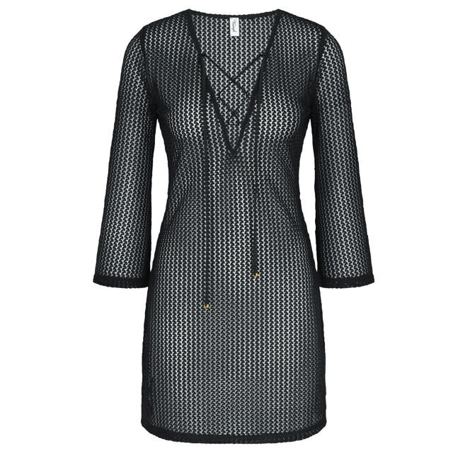 Strandklänning Kort Virkad Black