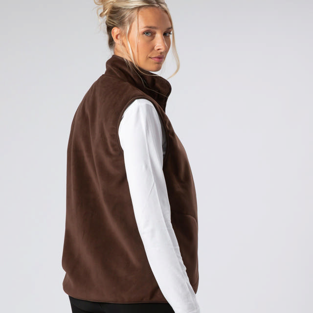Väst Fleece Brown