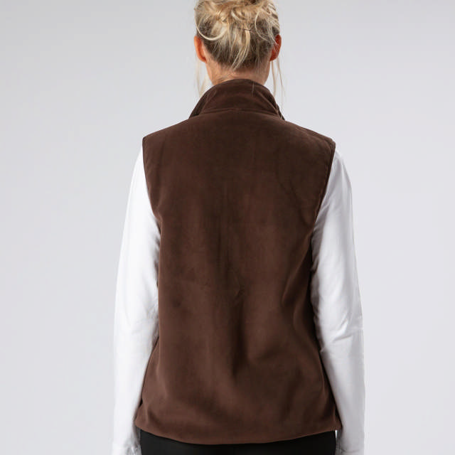 Väst Fleece Brown