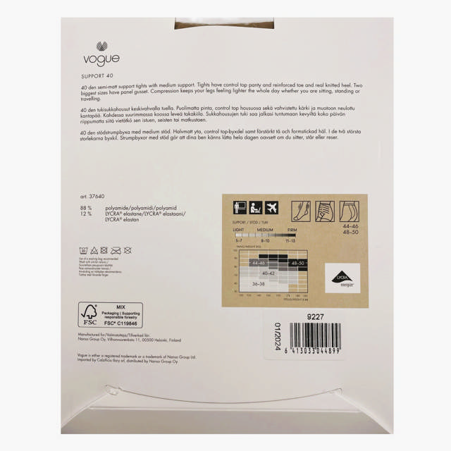 Support Strumpbyxa 40 Den Suntan