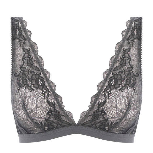 Lace Perfection Bralette Charcoal