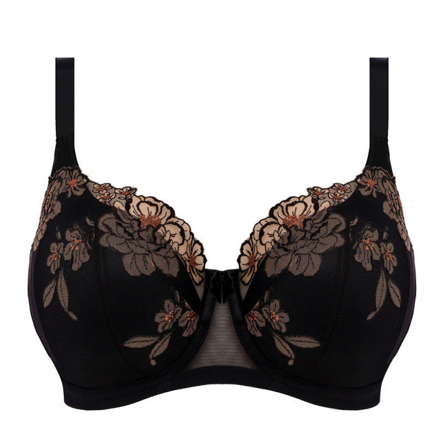 Teagan Padded Half Cup Bh Black / Almond