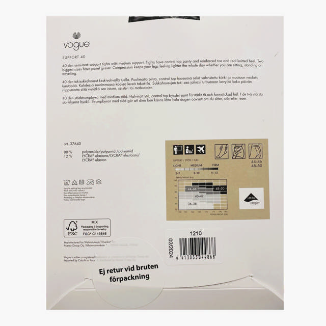 Support Strumpbyxa 40 Den Black