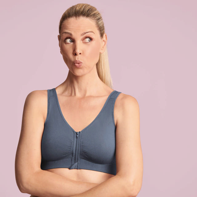 Lynn Protes-Bh Framknäppt Sky Grey