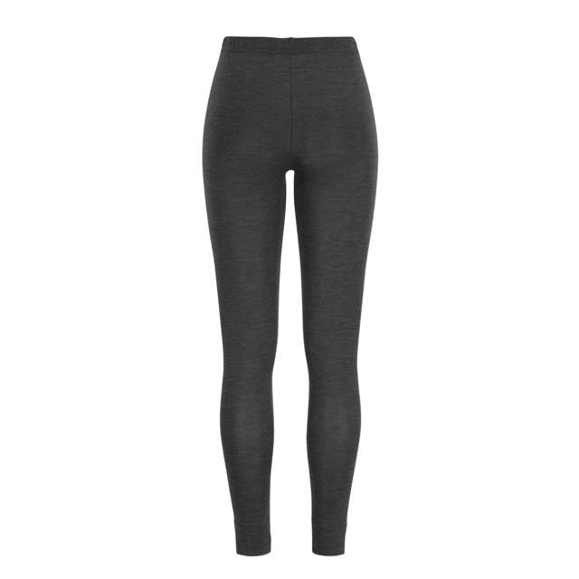 Wilma Leggings ull/siden Dark Grey Melange