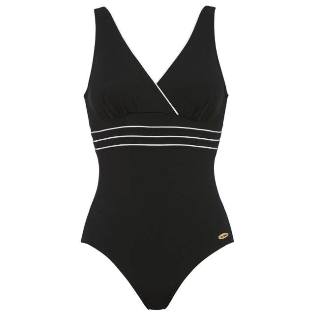 Sandra Baddräkt Klorresistent Black/White