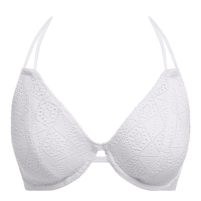 Nomad Nights Halter Bikini Bh White