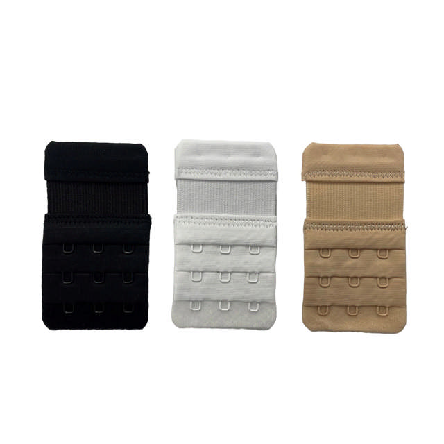 Förlängningshake 3-hake 4,5 cm Svart/Vit/Hud One size