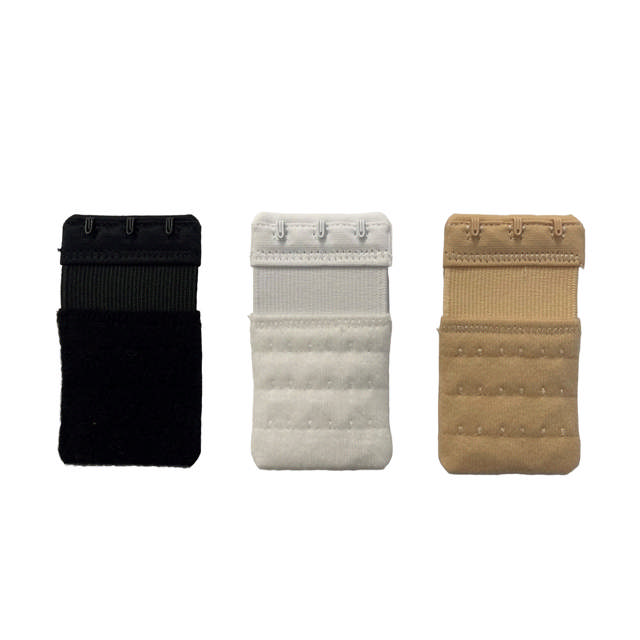 Förlängningshake 3-hake 4,5 cm Svart/Vit/Hud One size