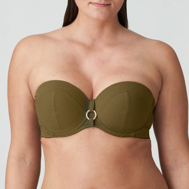 Sahara Bikini bh Axelbandslös Olive