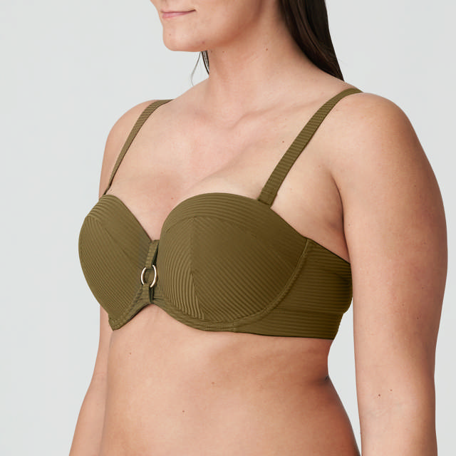 Sahara Bikini bh Axelbandslös Olive
