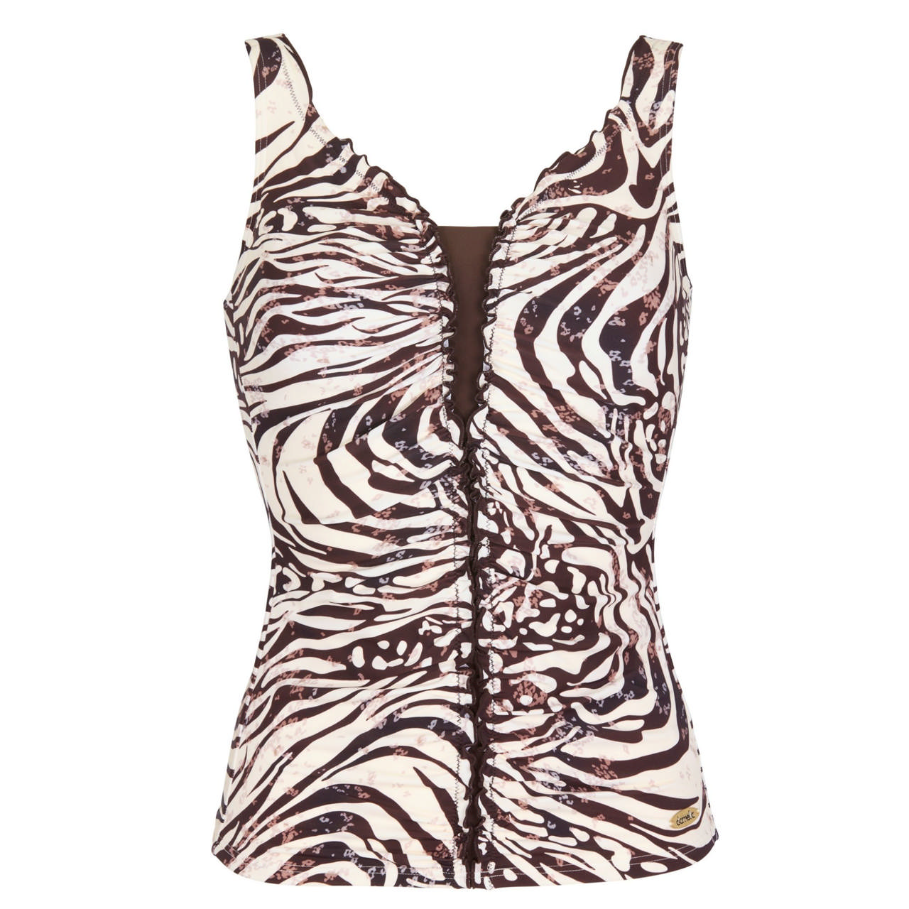 African Safari Marisa Tankini Med Protesficka Chocolate