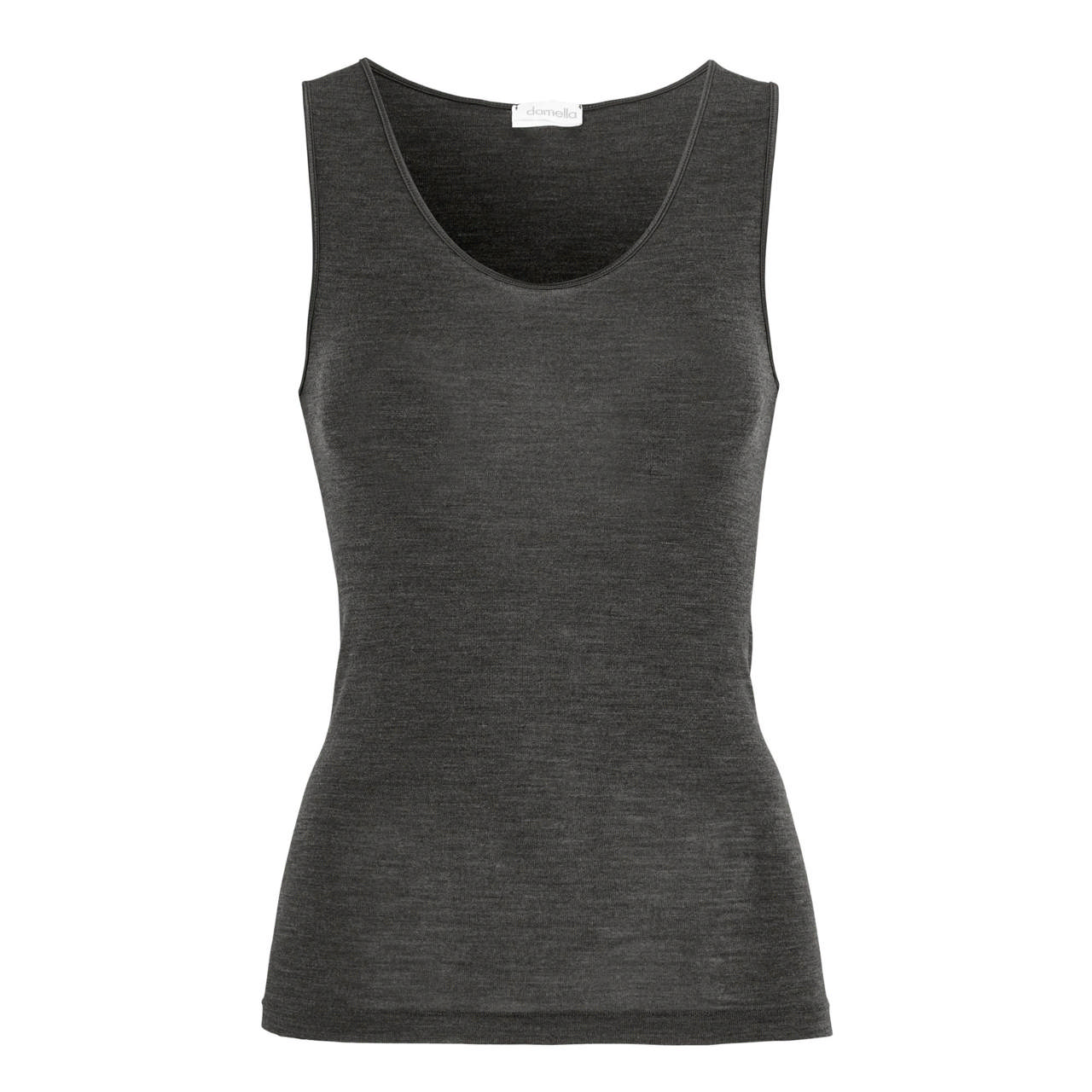 Wilma Linne Ull/Silke Dark Grey Melange