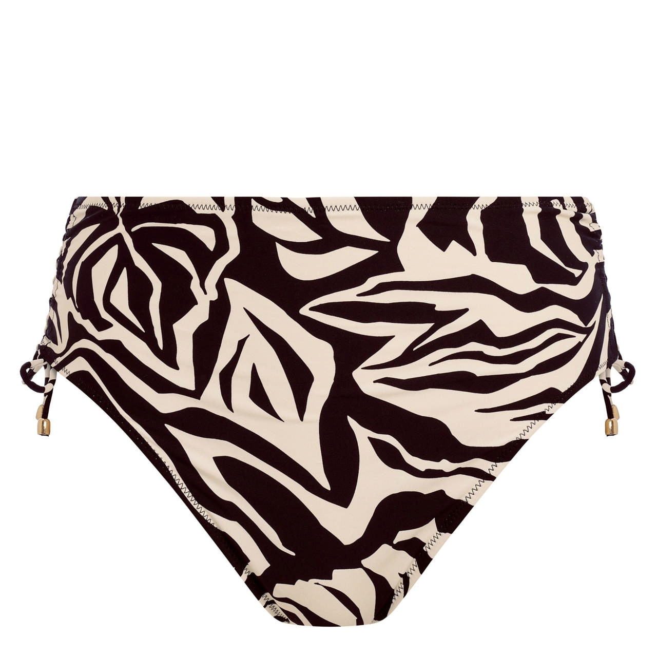 Aruba Nights Bikinitrosa Hög Justerbara Sidor Black & Cream