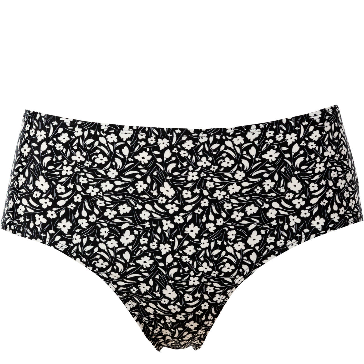 Bikinitrosa High Waist Blommig Black
