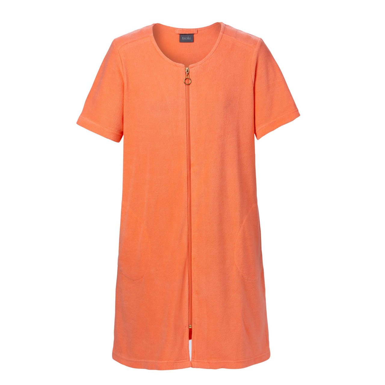 Strandrock Frotté Med Kort Ärm Orange