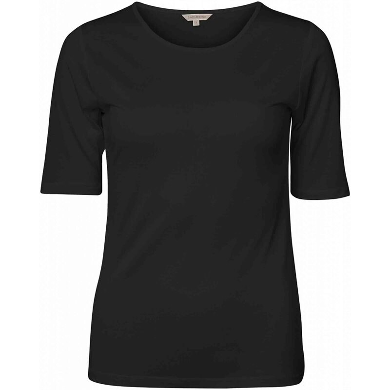 Product Image for WIKI - Silk Jersey T-shirt - Svart - Kvinnligt Under