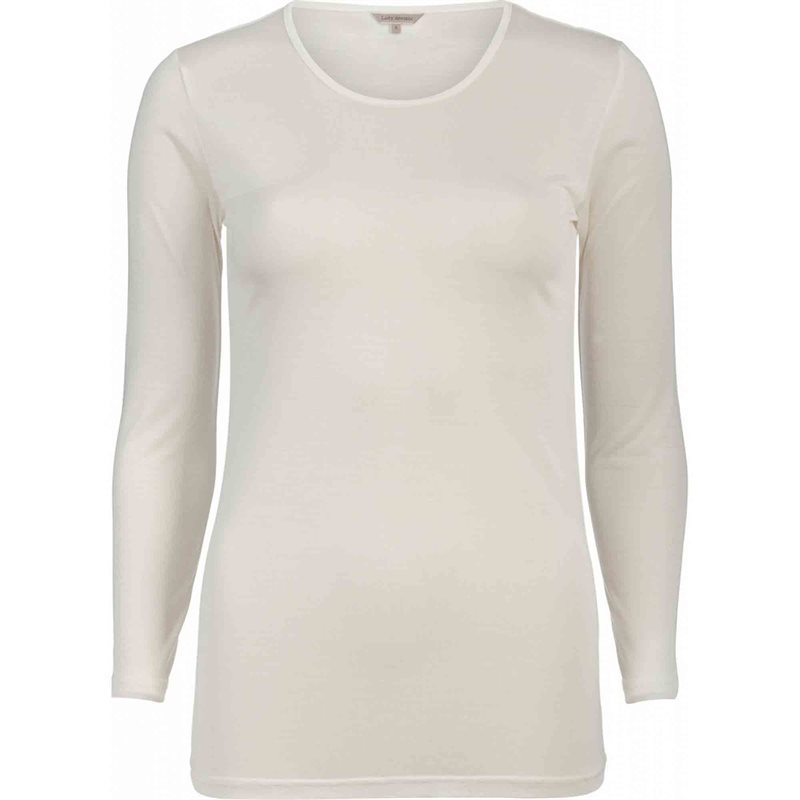 Silk Jersey T-shirt lång ärm Off-White