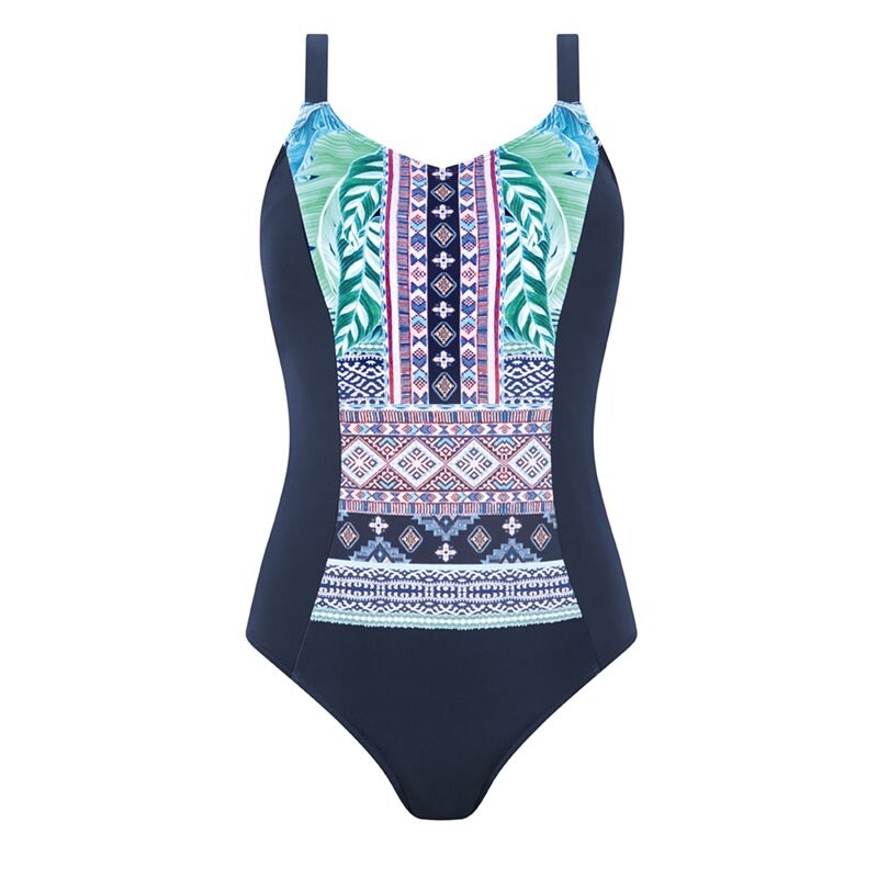 Boho Vibes Baddräkt Protesficka Night blue/print