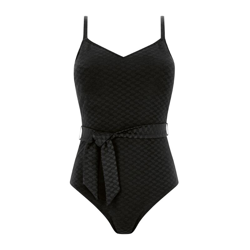 Forever Retro Baddräkt Protesficka Black