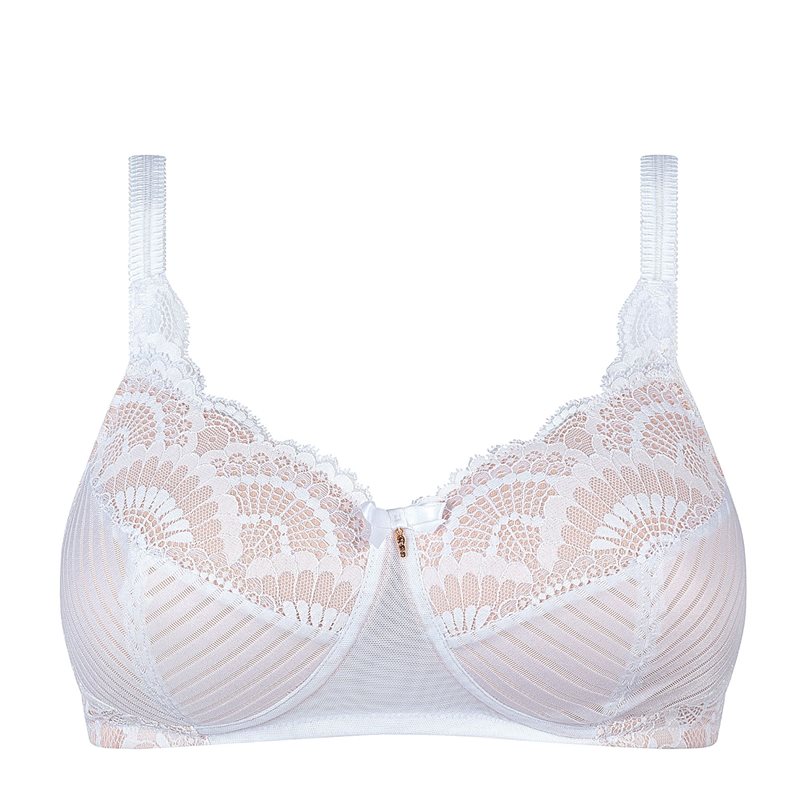 Product Image for AMOENA - Karolina Protes Bh vadderad Utan bygel Vit/ Ljus Nude - Kvinnligt Under