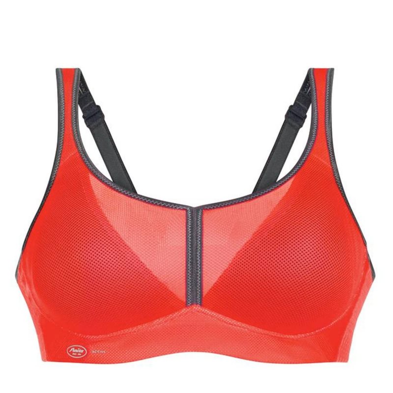 Air Control Vadderad Sport-bh Coral/Anthracite