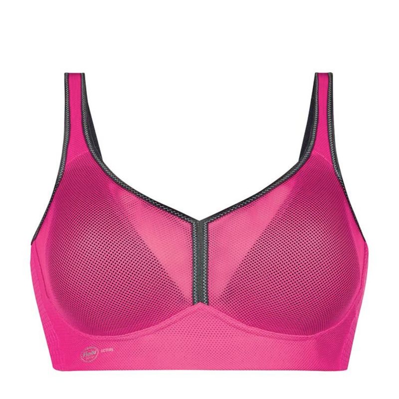 Air Control Vadderad Sport-bh Pink Anthracite