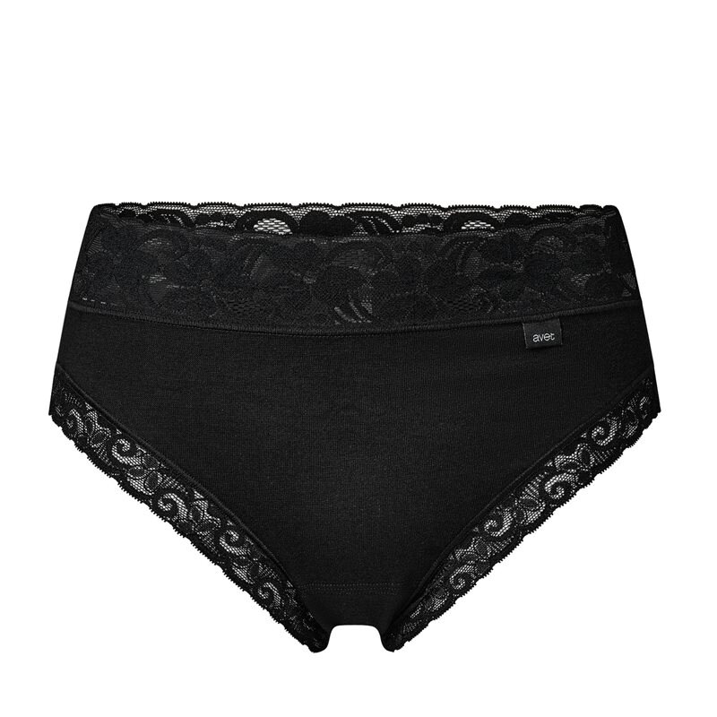 Product Image for Avet - Maxitrosa Bomull med spets - Svart - Kvinnligt Under