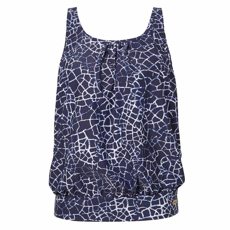 Cate Tankini Navy Crackle
