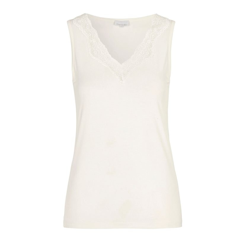 Product Image for DAMELLA AB - Bambu Linne Med Spets - Vit - Kvinnligt Under