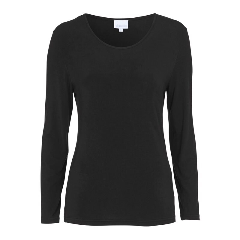 Product Image for DAMELLA AB - Bambu Tröja lång ärm - Svart - Kvinnligt Under