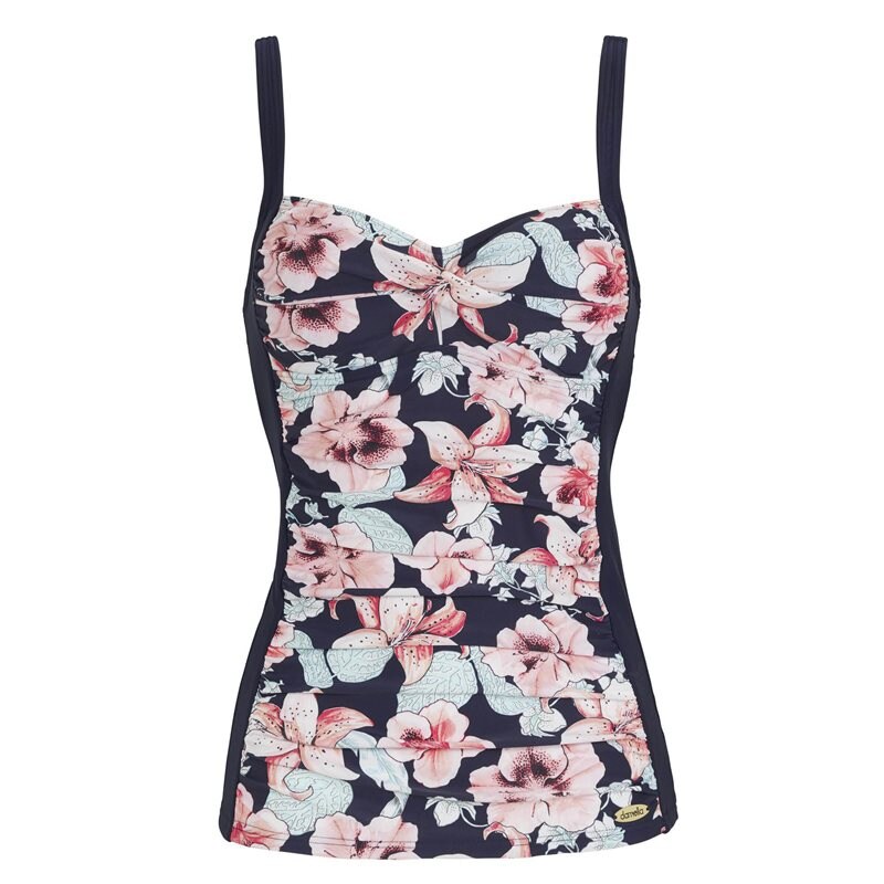 Geena Tankini Med protesfickor Navy