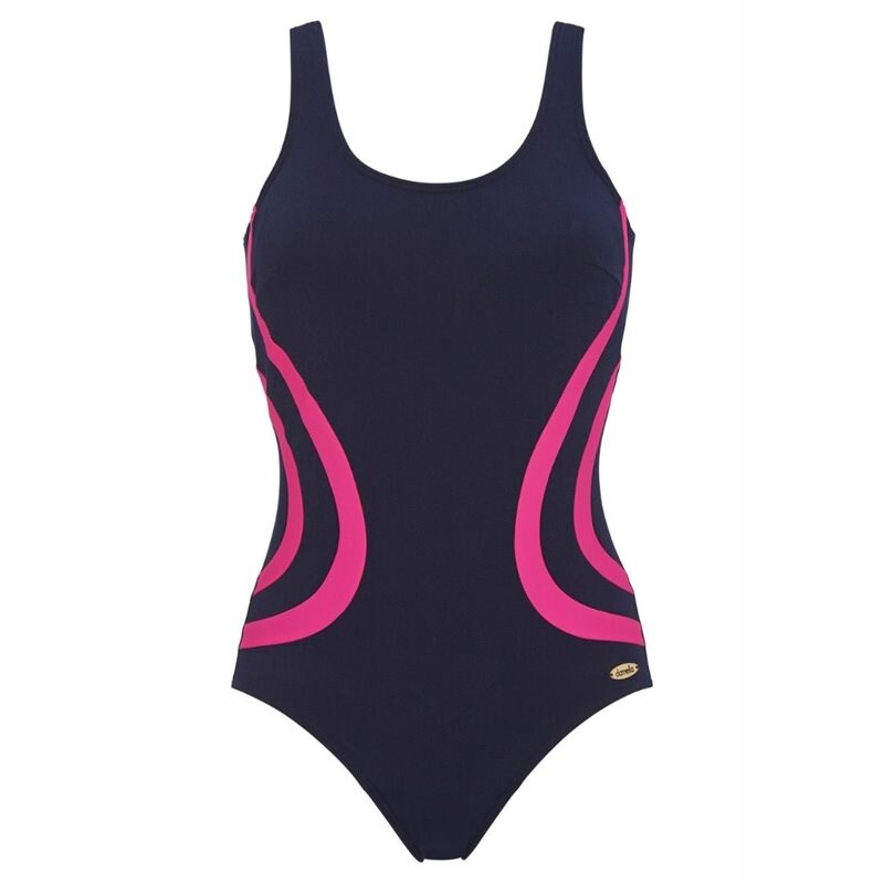 Product Image for DAMELLA AB - Gloria Baddräkt Klorresistent Navy/Pink - Kvinnligt Under