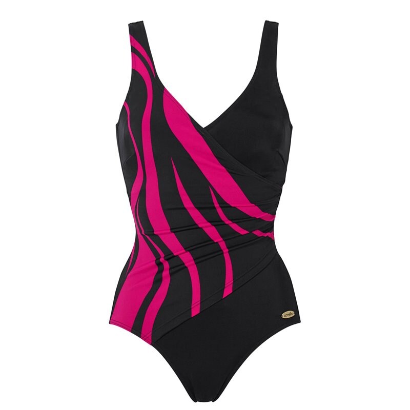 Product Image for DAMELLA AB - Julia Baddräkt Bygelfri Svart/Cerise - Kvinnligt Under