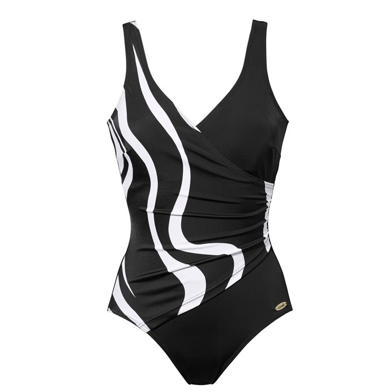 Product Image for DAMELLA AB - Julia Baddräkt Bygelfri Svart/Vit - Kvinnligt Under