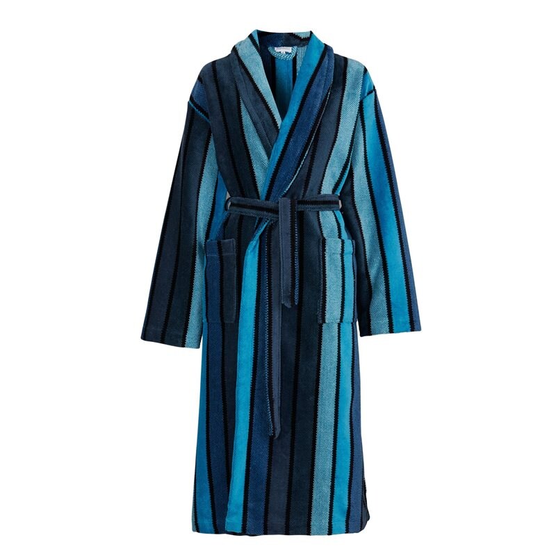 Product Image for DAMELLA AB - Torekov Morgonrock Unisex Blue Stripe - Kvinnligt Under