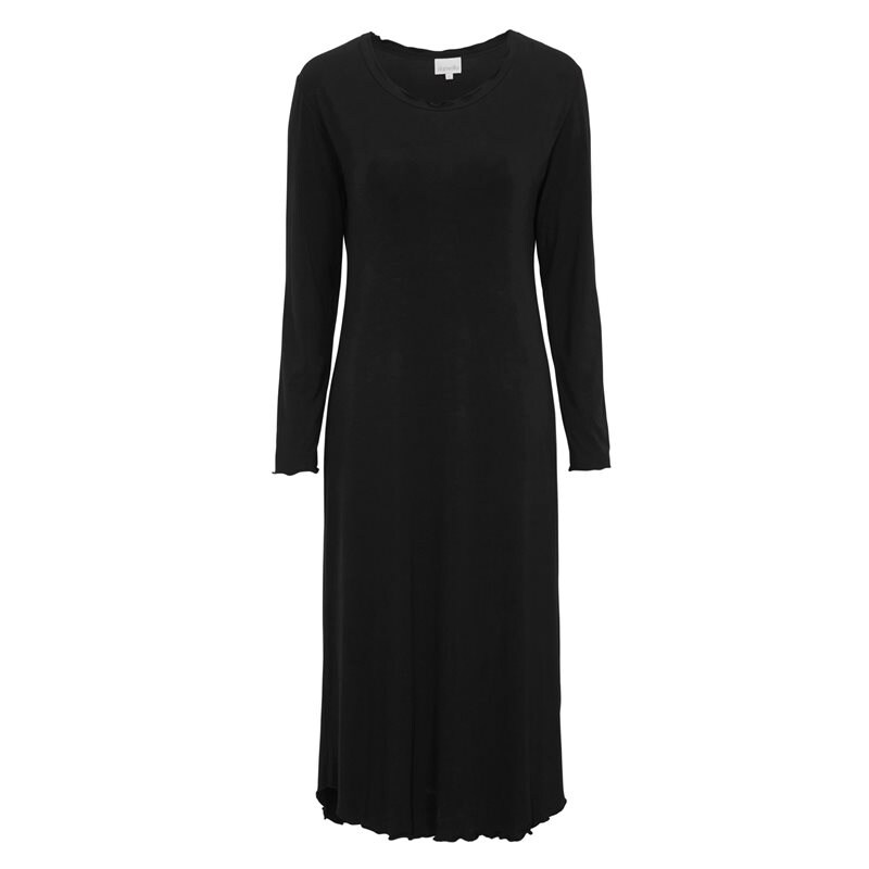 Product Image for DAMELLA AB - Nattlinne Bambu Lång Ärm Svart - Kvinnligt Under