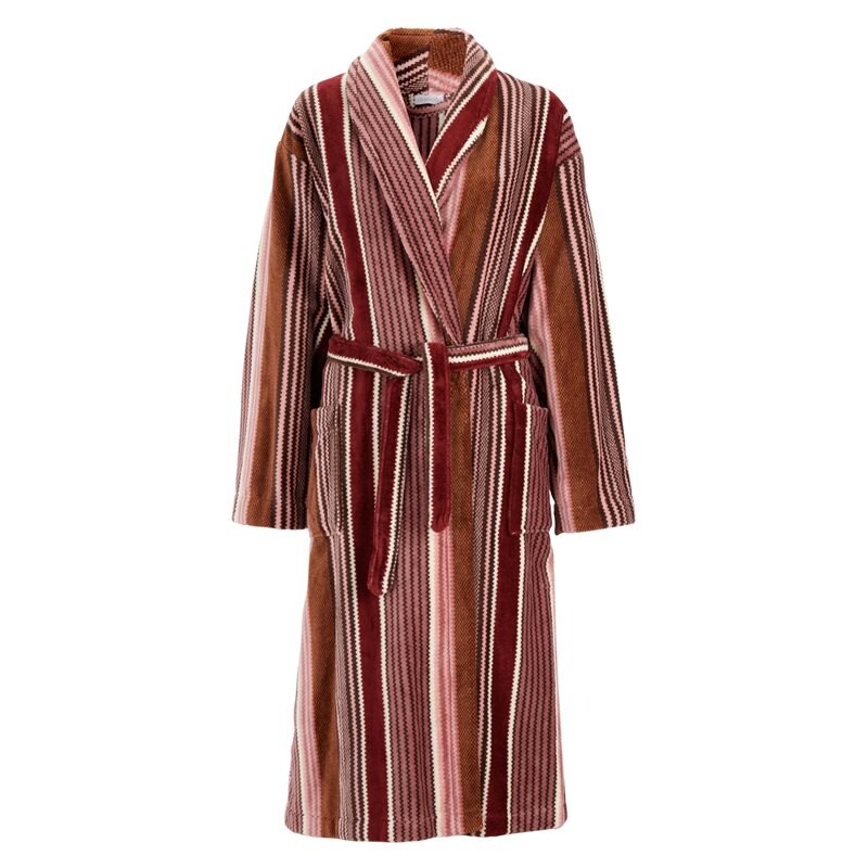 Product Image for DAMELLA AB - Torekov Morgonrock Unisex Pink Stripe - Kvinnligt Under
